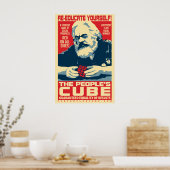 Karl Marx - The People's Cube: OHP Poster ポスター (キッチン)