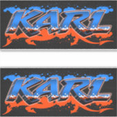 Karl Vorname Name Graffiti Aufkleber Sticker シール (正面)
