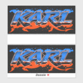 Karl Vorname Name Graffiti Aufkleber Sticker シール (シート)