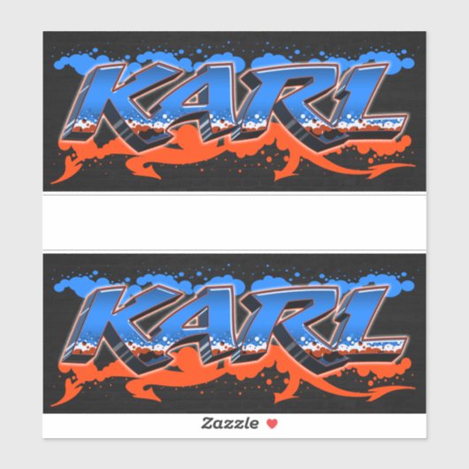 Karl Vorname Name Graffiti Aufkleber Sticker シール (シート)
