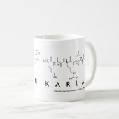 Karlahペプチド名mug コーヒーマグカップ (正面右)