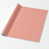‘Karlek’ heart  gift wrapping paper (pink,red) ラッピングペーパー (アンロールド)
