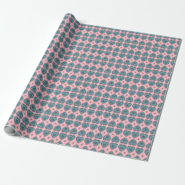 ‘Karlek’ heart pattern gift Wrapping Paper  ラッピングペーパー