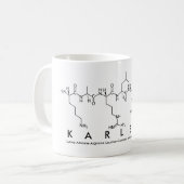 Karleneペプチド名mug コーヒーマグカップ (正面左)