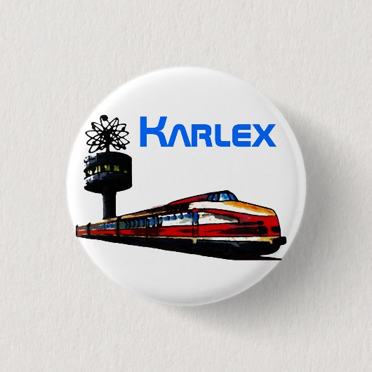 Karlex Design 缶バッジ (正面)