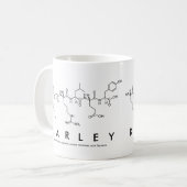 Karleyペプチド名mug コーヒーマグカップ (正面左)
