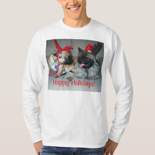 Karli及びBubba、幸せな休日! Tシャツ (正面)