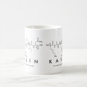 Karlinペプチド名mug コーヒーマグカップ (中央)