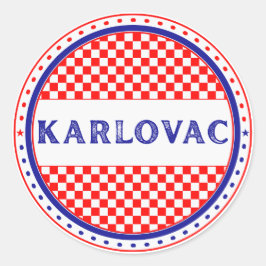 Karlovac City Pride Emblem – Croatian Identity ラウンドシール