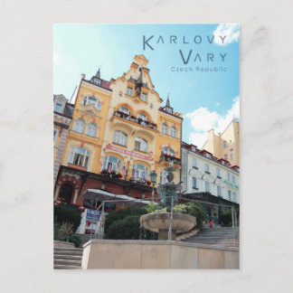 Karlovy Vary、チェコ写真 ポストカード