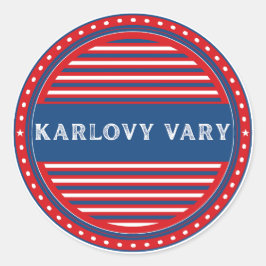 Karlovy Vary City Pride Emblem – Czech Identity ラウンドシール