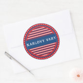 Karlovy Vary City Pride Emblem – Czech Identity ラウンドシール (封筒)