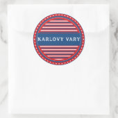 Karlovy Vary City Pride Emblem – Czech Identity ラウンドシール (バッグ)