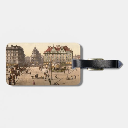 Karlsplatzおよび駅、ミュンヘン、ドイツ ラゲッジタグ (裏面横)