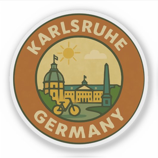 Karlsruhe German Urban Emblem シール (正面)