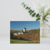 Karlstejnの城の郵便はがき ポストカード (スタンド正面)