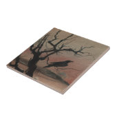 Karlstejn 1882年のワタリガラス タイル (側面)