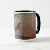 Karlstejn 1882年のワタリガラス マグカップ (正面右)