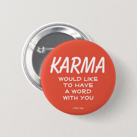 Karma - A MisterP Button 缶バッジ (正面&裏面)