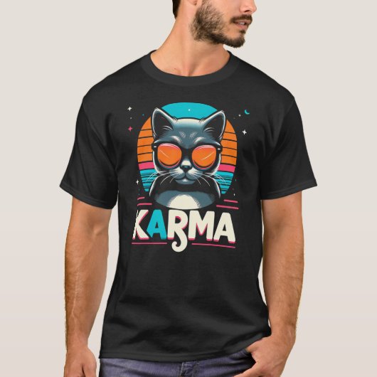 Karma Cat Tシャツ (正面)