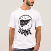 KARMA Death Metal Skull T-Shirt Tシャツ (正面)