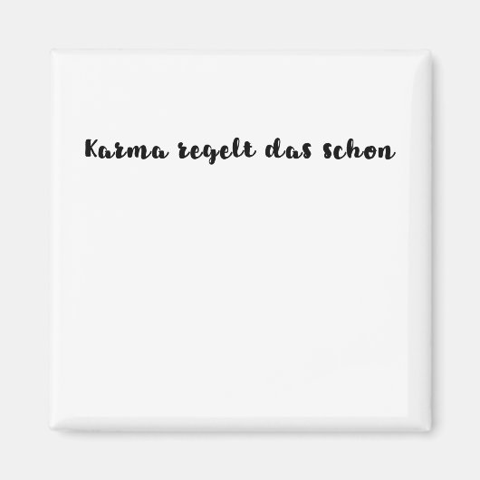 Karma regelt das schon マグネット (正面)