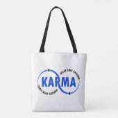 Karma - What Goes Around Comes Back Around (v2) トートバッグ (裏面)