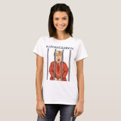 KARMAGEDDON:オレンジ色の囚人服姿のトランプ Funny Tシャツ (正面フル)