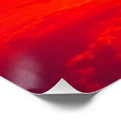 Karmesinrote Spiegelung - Sonnenuntergang über See ポスター (コーナー)