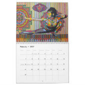 Karmymのアクリルの絵画 カレンダー (2月 2027)