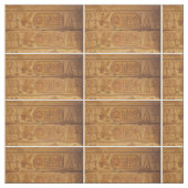 Karnakの寺院Ankh古代エジプトの象形文字 ファブリック (見本)