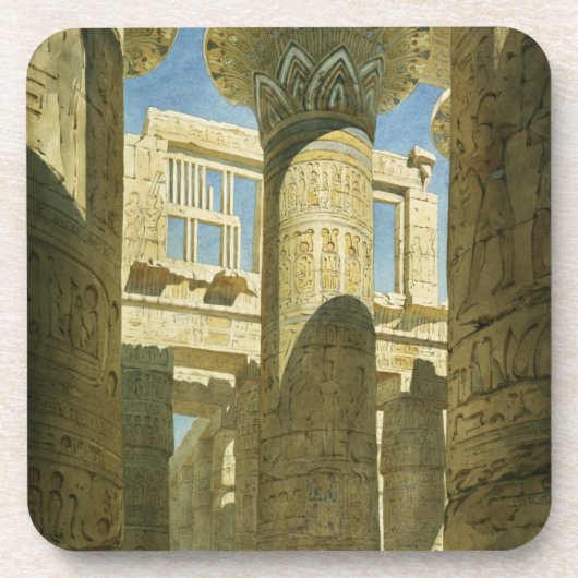 Karnak、c.1866 (w/c紙で) コースター (正面)