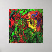 Karneval im Wald, Leinwanddruck キャンバスプリント (正面)