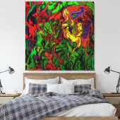 Karneval im Wald, Leinwanddruck キャンバスプリント (インサイチュ (寝室))