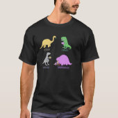 karnivorのomnivorのherbivorのおもしろTシャツのデザイン Tシャツ (正面)