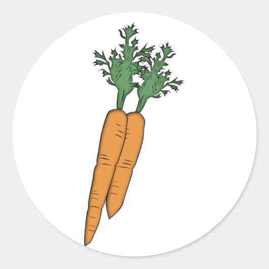 Karotten carrots ラウンドシール (正面)