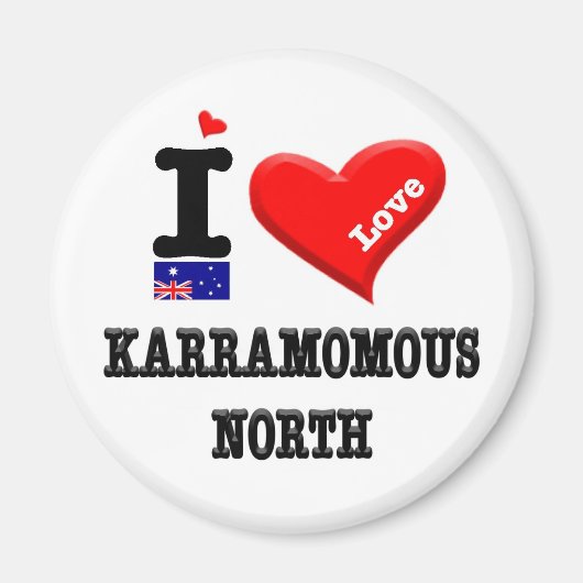 KARRAMMOUS NORTH - I Love マグネット (正面)