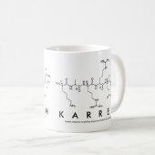 Karrenペプチド名mug コーヒーマグカップ (正面右)