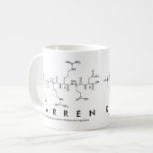 Karrenペプチド名mug コーヒーマグカップ (正面左)