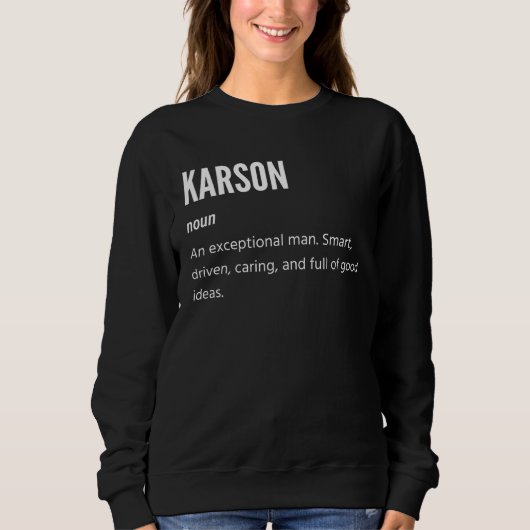 Karson  Noun An Exceptional Man スウェットシャツ (正面)