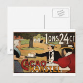 Karstel Cocoa 1897作成: Johann Georg van Caspel ポストカード (正面/裏面)