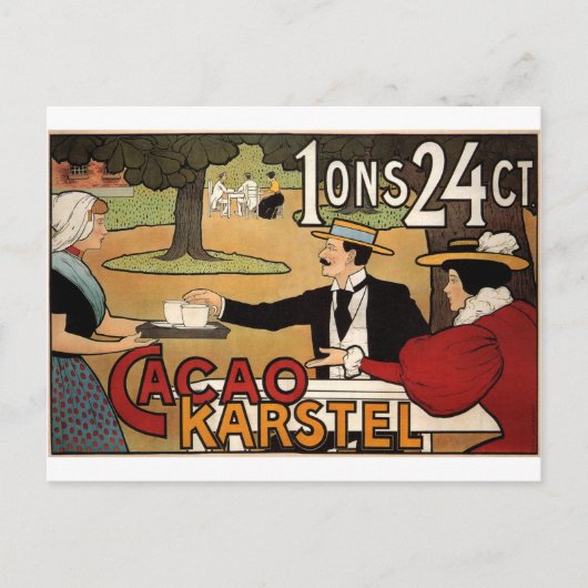Karstel Cocoa 1897作成: Johann Georg van Caspel ポストカード (正面)