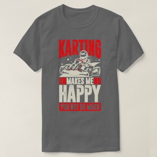 Kartおもしろいドライバギフトへ Tシャツ (デザイン正面)