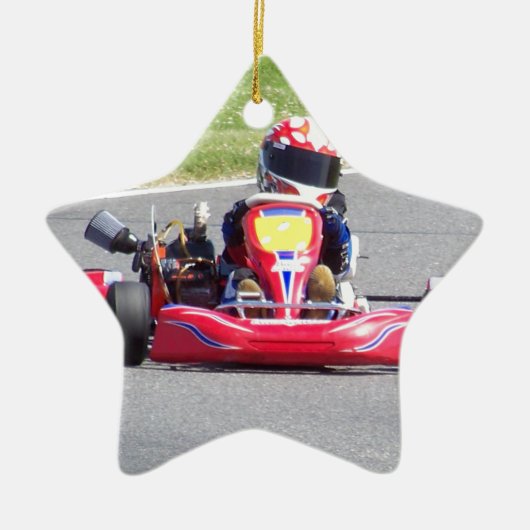 Kartのレーサー セラミックオーナメント (正面)