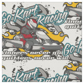 Kartの勝者は行きます ファブリック (クローズアップ)