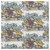 Kartの勝者は行きます ファブリック (見本)