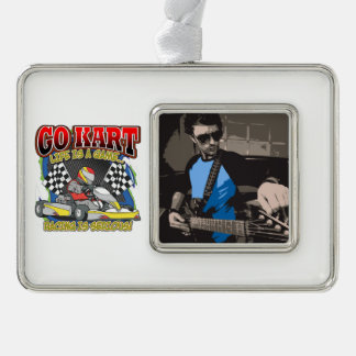 Kartの生命は行きます シルバープレートフレームオーナメント