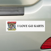 Kartの生命は行きます バンパーステッカー (車上)