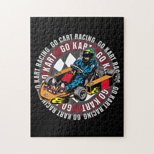 Kartの競争は行きます ジグソーパズル (縦)