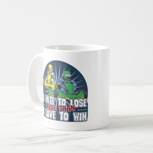 Kartを失うことを憎んで下さい コーヒーマグカップ (正面左)